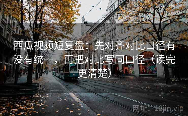 西瓜视频短复盘：先对齐对比口径有没有统一，再把对比写同口径（读完更清楚）  第2张