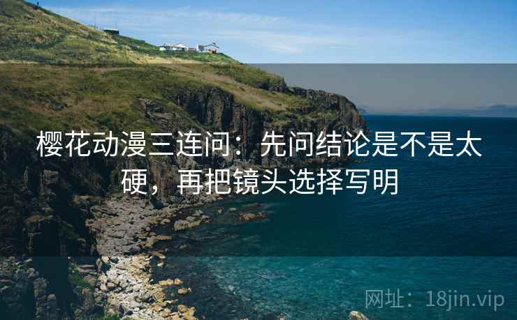 樱花动漫三连问:先问结论是不是太硬,再把镜头选择写明